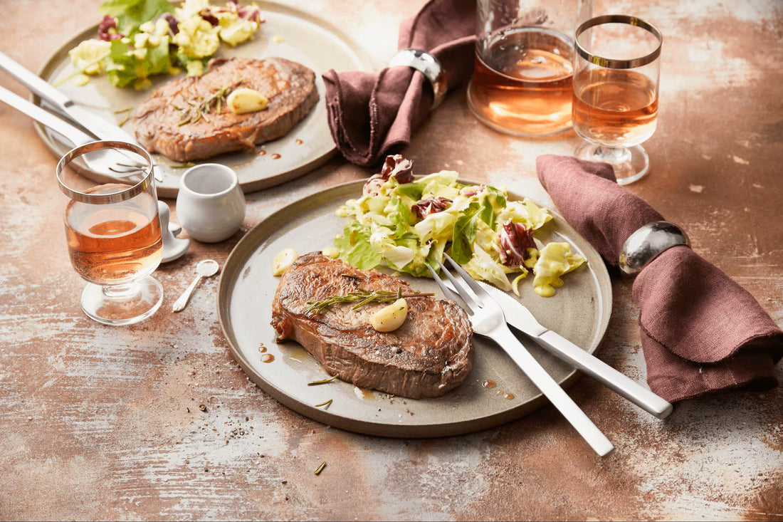 Rumpsteak vom Angusrind mit frischem Salat | lecker, einfach zubereitet