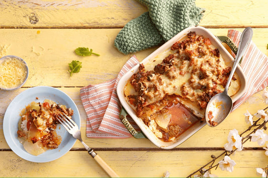 Kohlrabi-Lasagne mit Hackfleisch - Low Carb, Glutenfrei
