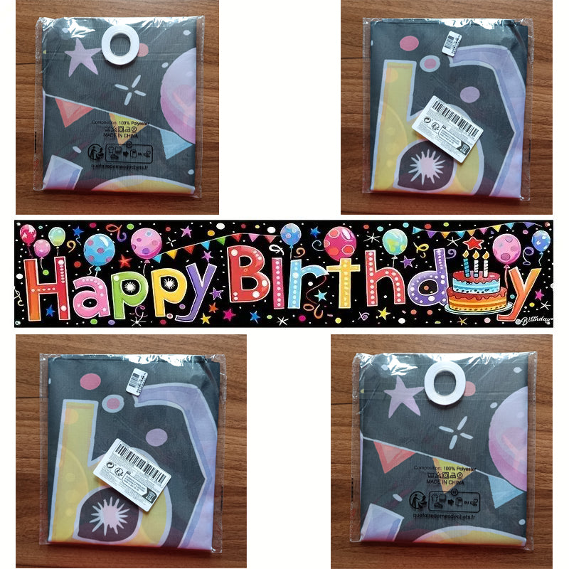 Happy Birthday Banner 200x40cm für deine Party, NEU