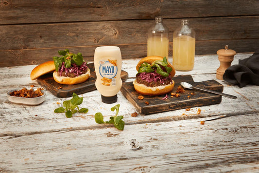Lust auf etwas neues? Burger mit Apfel-Rotkohl und Honig-Walnüssen