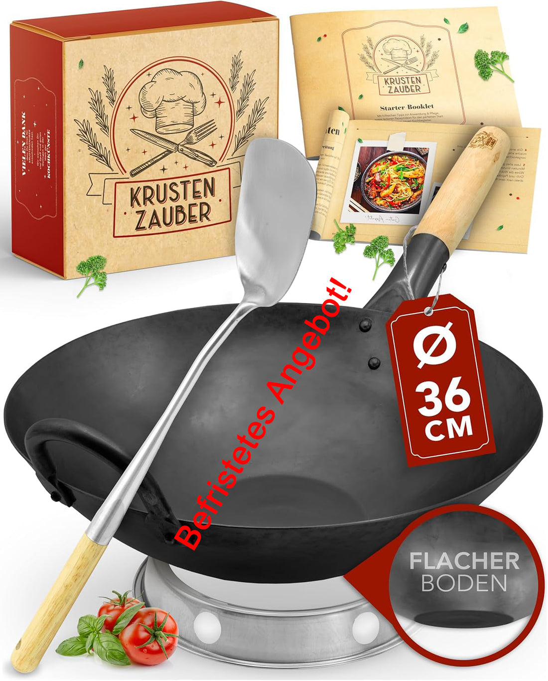 Von der Küche zum Genuss: Die KRUSTENZAUBER 36 cm Wokpfanne Induktion macht's möglich!