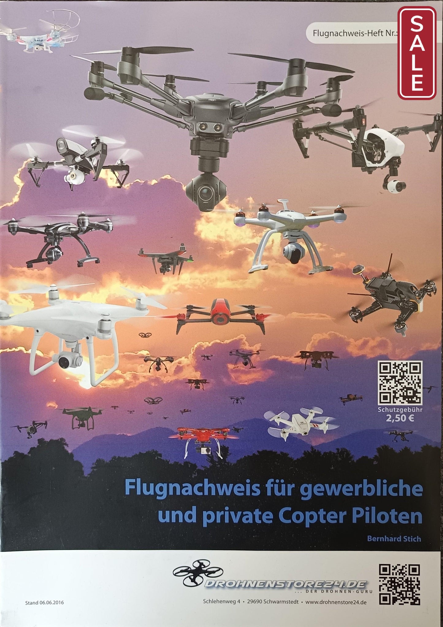 DS24 Flugnachweisheft Flugbuch für Profi & private Copterpiloten