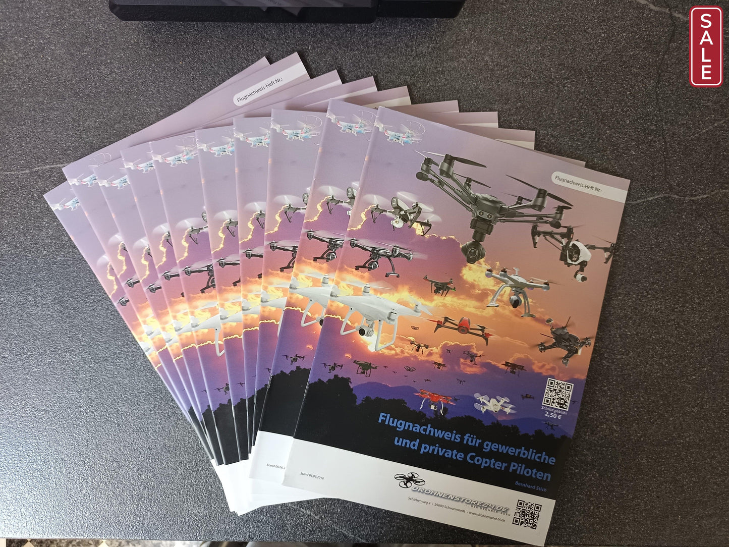 DS24 Flugnachweisheft Flugbuch für Profi & private Copterpiloten